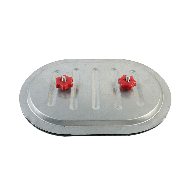 Oválná přístupová dvířka pro vzduchové potrubí SS-CA z pozinkované oceli