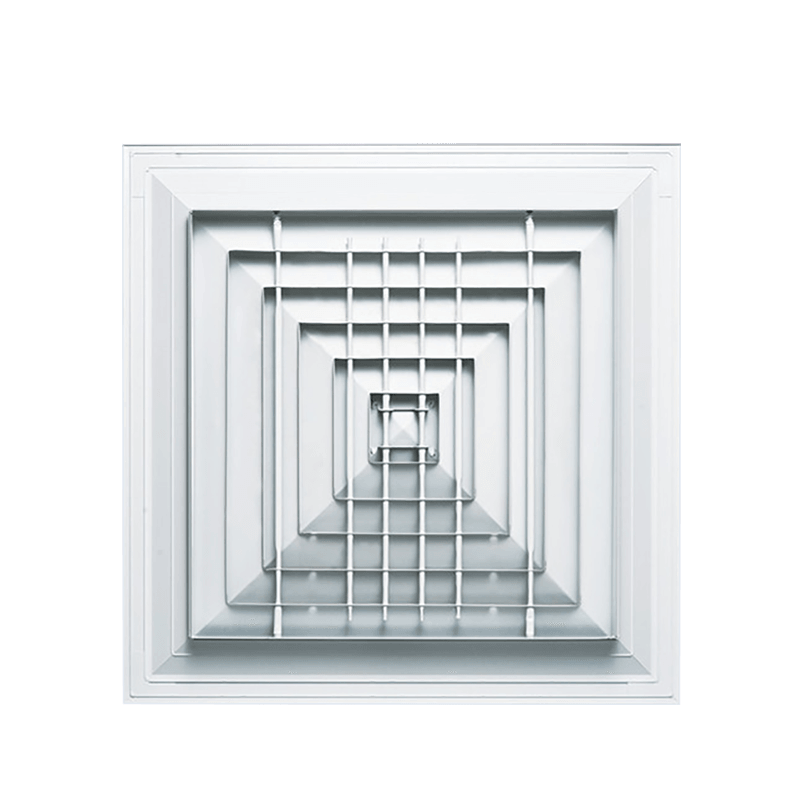 The multi-leaf air outlet is suitable for installation in aisles or smoke-proof pretreatment rooms